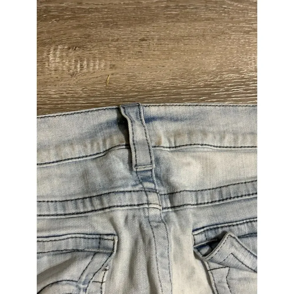 True Religion Light Wash Geno Relaxed Slim Jeans Retro Y2K Skater - Men’s 40x30